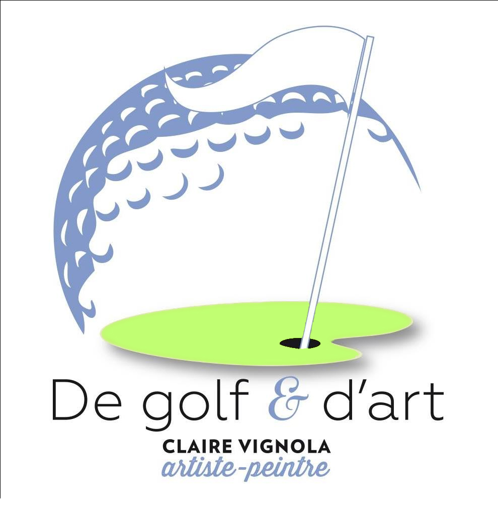 Logo de Claire Vignola artiste passionnée de golf